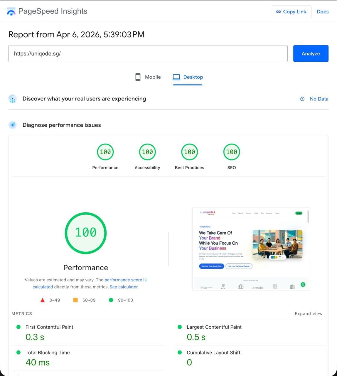 We Got a Perfect 100 on Google PageSpeed — Here's Exactly What It Took